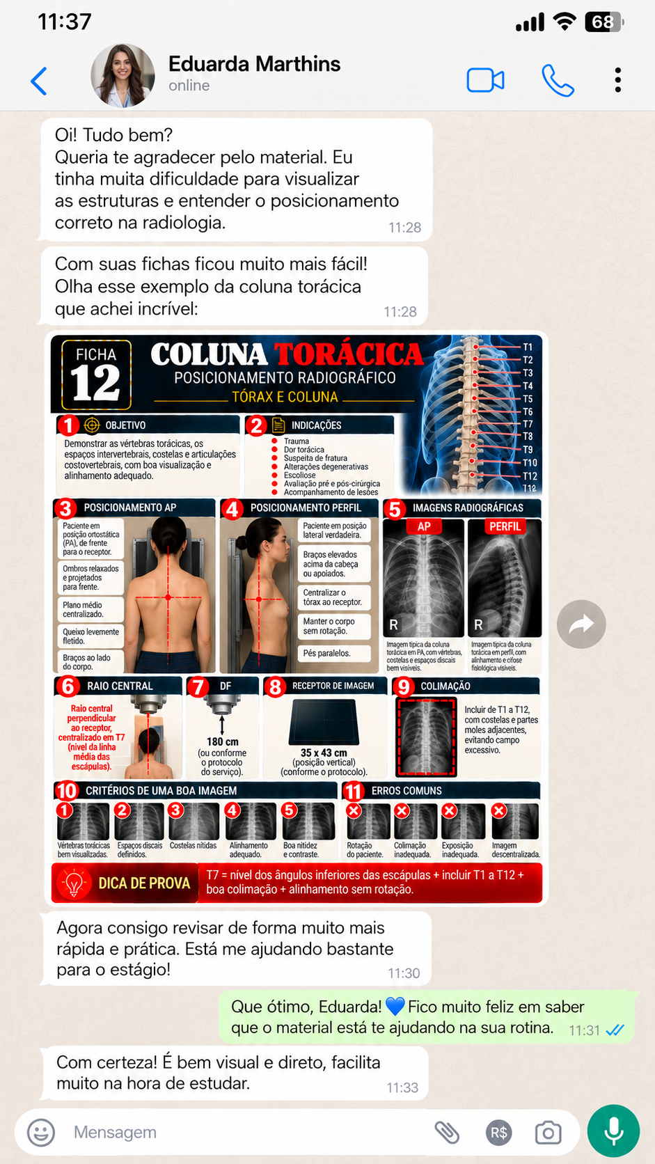 Depoimento de Rafael Costa no WhatsApp
